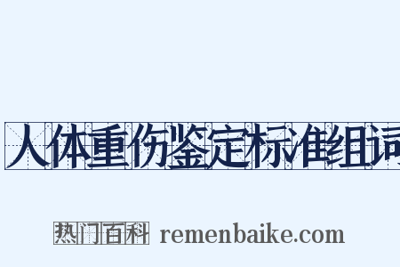 人体重伤鉴定标准组词是什么意思的图片
